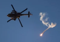 n israeli military apache helicopter releases a flare as it flies near the israel gaza border amid the conflict between israel and hamas as seen from israel july 25 2024 photo reuters